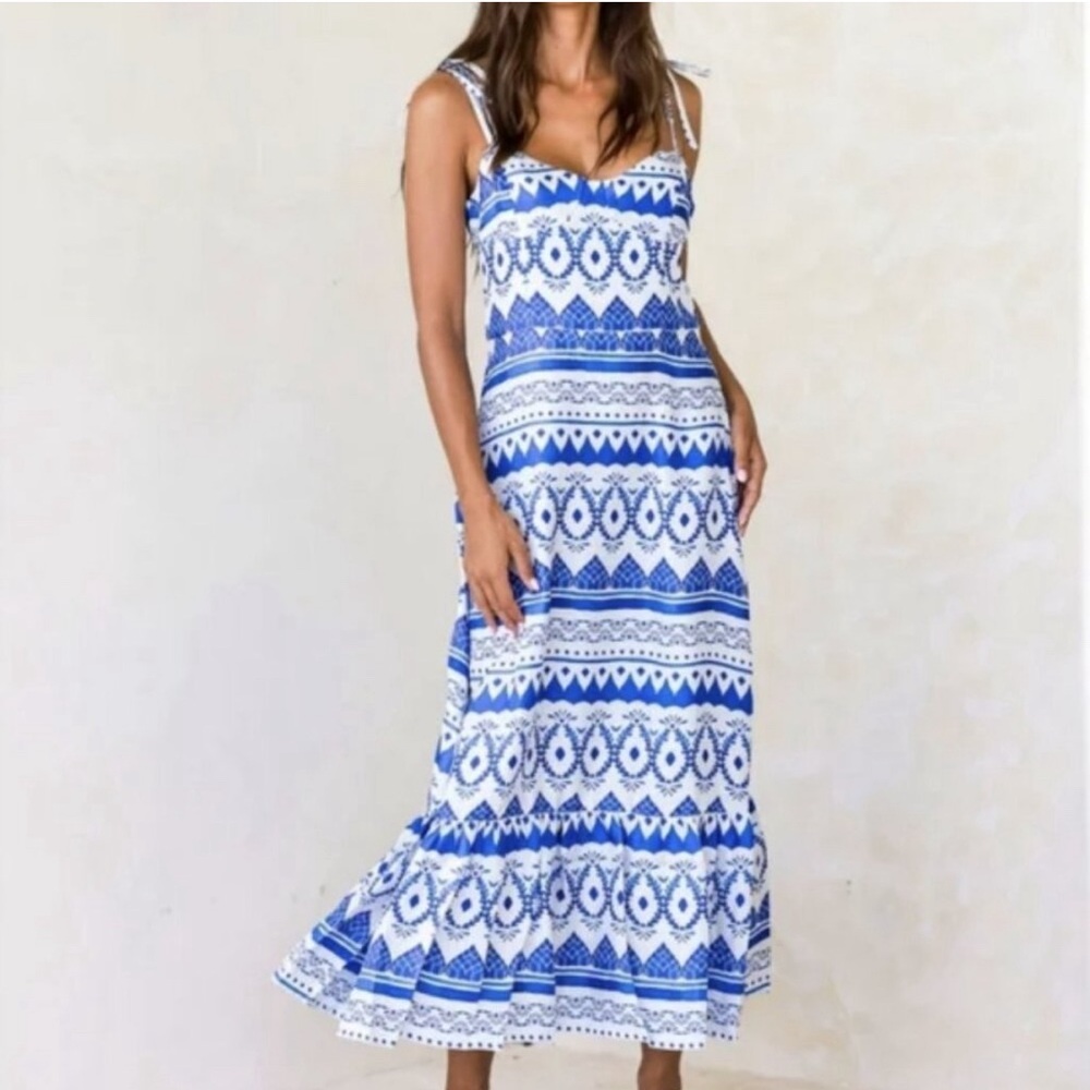 Kenny Flowers The Espana Silk Sweetheart Dress Women's Size M